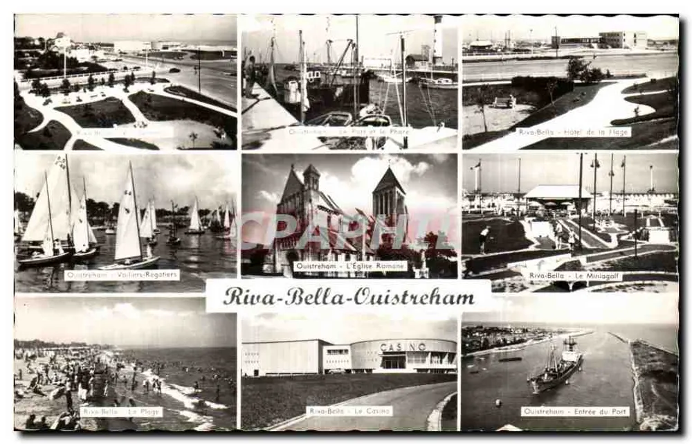 Riva-Bella-Ouistreham — Vista panorâmica — Edições Gaby - Frente