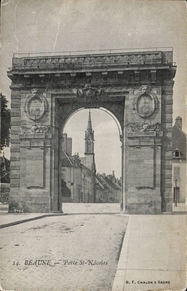Beaune — Porta São Nicolau — B. F. Chalon s/ Saône, n°14 - Frente