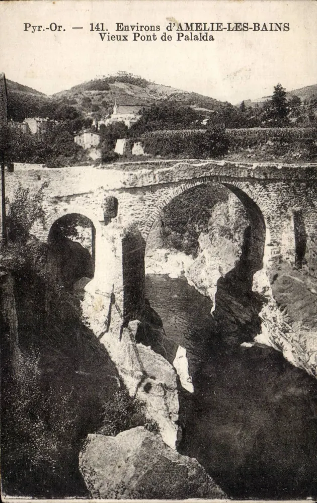 Alter Brücke von Palalda — Umgebung von Amelie-les-Bains — Pyr. Or. — 141 - Vorderseite