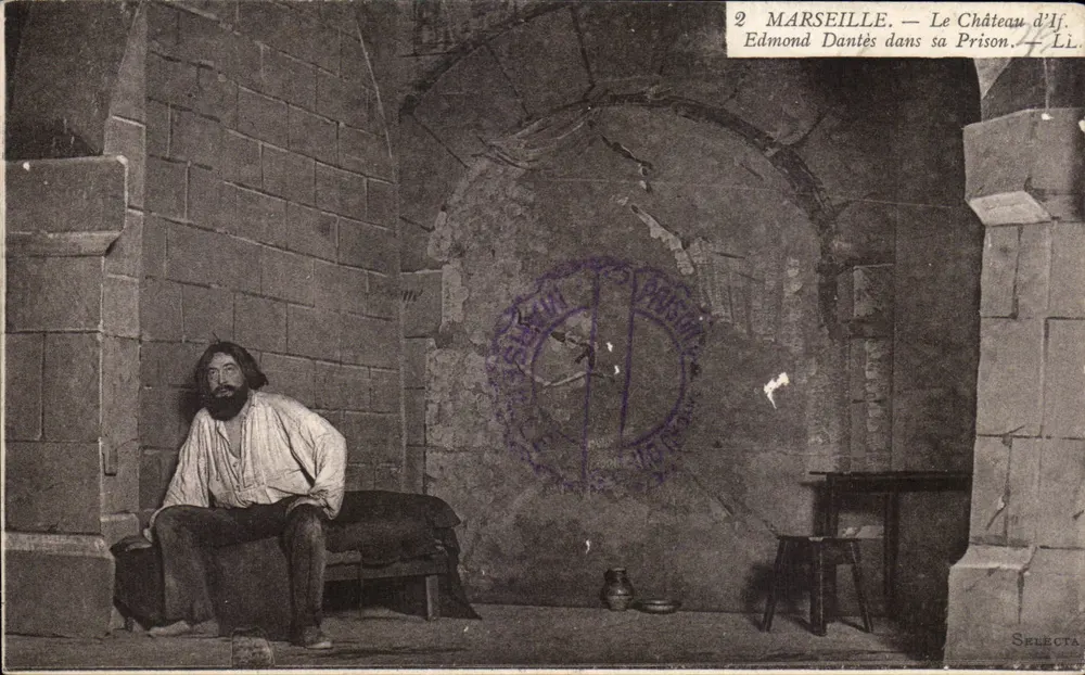 Marseille — Das Schloss Ij. Edmond Dantès in seiner Gefängniszelle — S. L. L. (S. L. L.) - Vorderseite