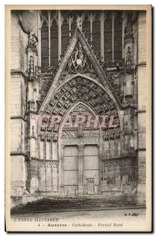 Auxerre - Kathedrale - Nordportal — L'Yonne Illustrée, n°4 - Vorderseite