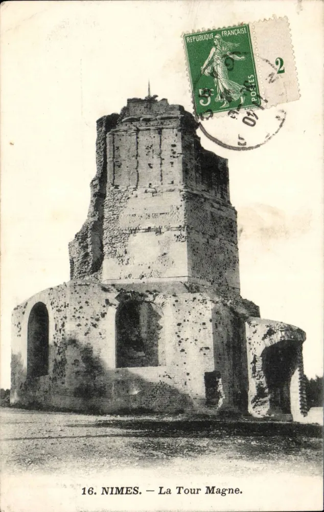 Nîmes — La Tour Magne — Fototipia de Arte e Indústria do Sudoeste, Toulouse, n°16 - Frente
