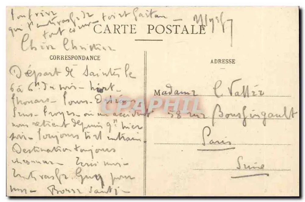 Troyes - Igreja de São Urbain — Monumento Histórico (século XIII) — Editor: Au Point du Jour - Verso