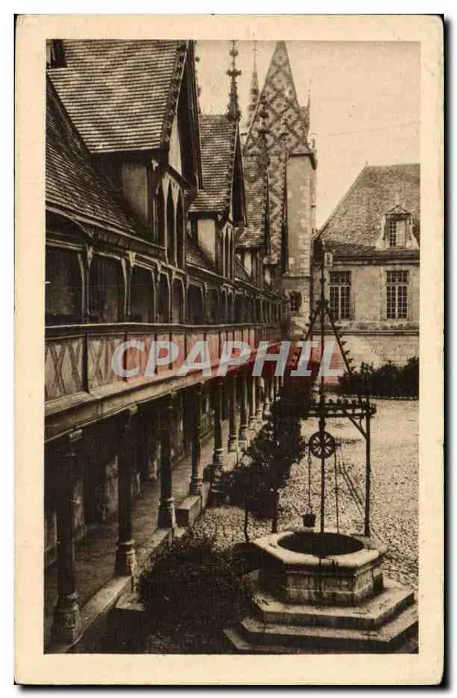 Hospício de Beaune — Os Religiosos da França — Héliogravure Réunie de Nancy - Frente