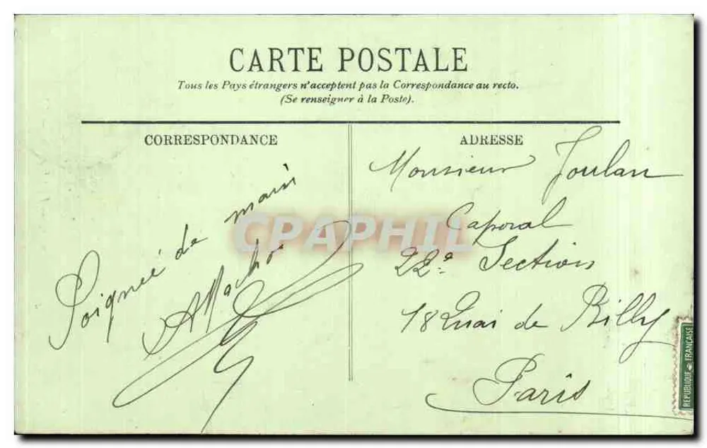 Troyes — Hotel Mauroy — A Lareira — LL. — n°79 - Verso