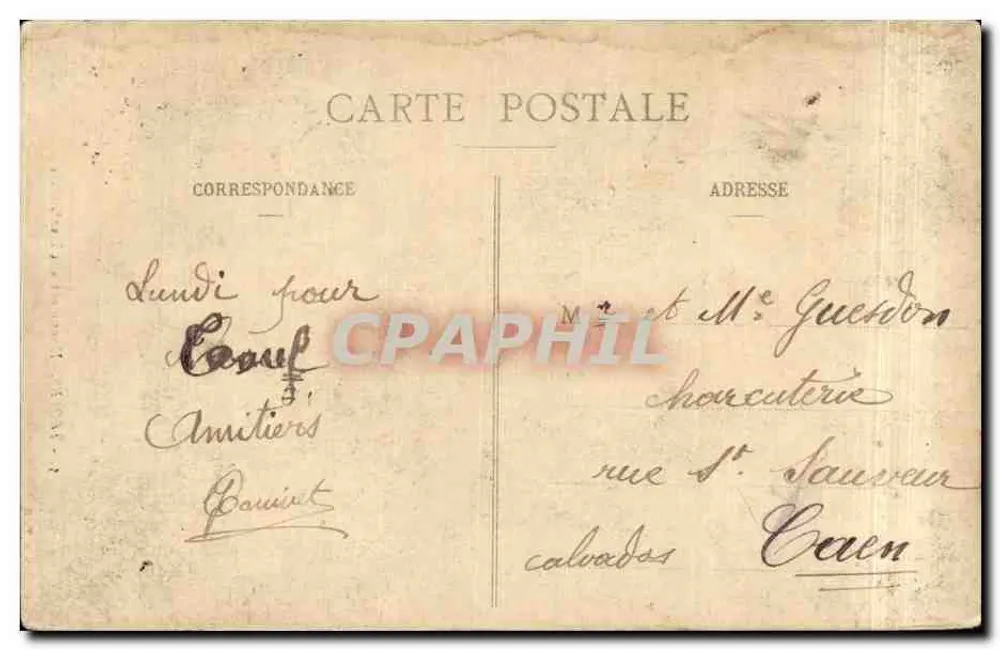 Troyes - Monument aos Benefactores — editor desconhecido, n°5 - Verso