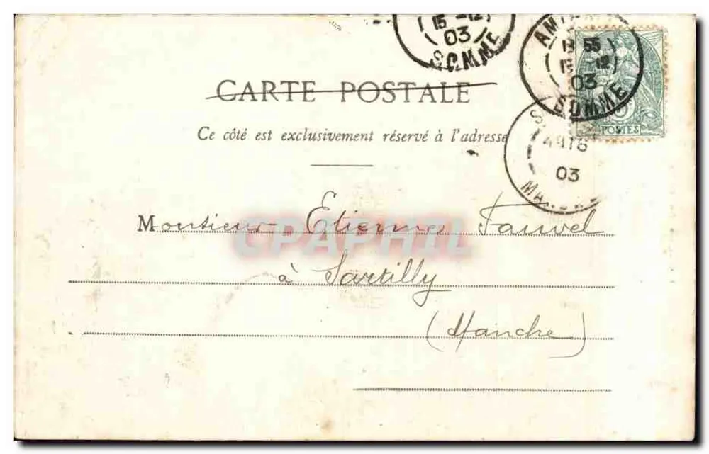 Amiens - Kathedrale - Leben des Heiligen Jakobus — L. Caron, Fotograf-Verlag, Amiens, Nr. 365 - Rückseite