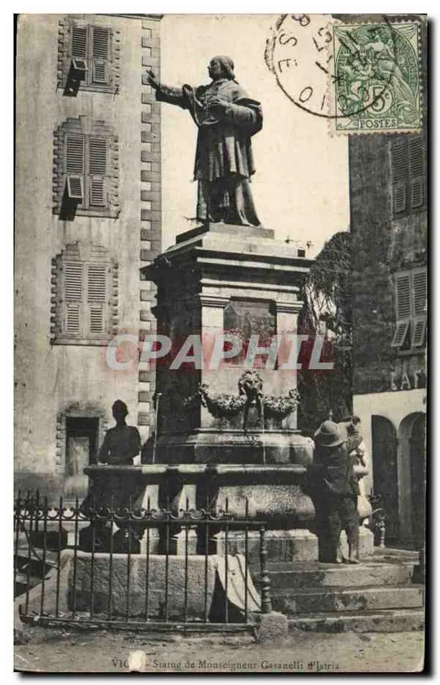 Statue des Monteigneur Gazzanelli in Vico — unbekannter Verlag, Seriennummer nicht sichtbar - Vorderseite