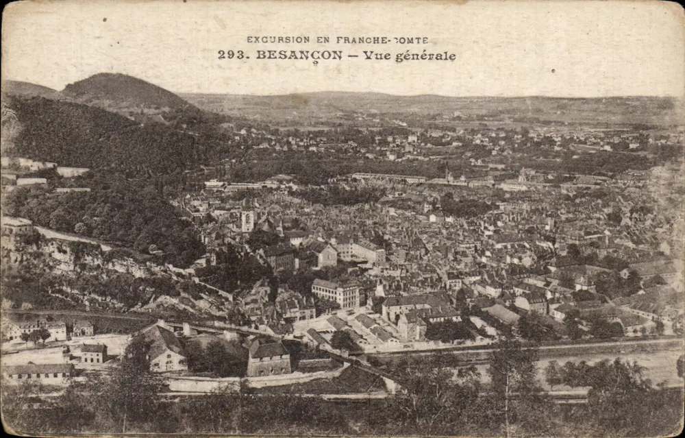 Besançon — Vista geral — Excursão na Franche-Comté, n°293 - Frente