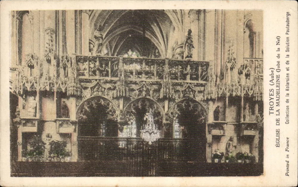 Troyes (Aube) — Kirche Sainte-Madeleine, Chorfenster der Kirche — Sammlung der Solution Paulauberge - Vorderseite