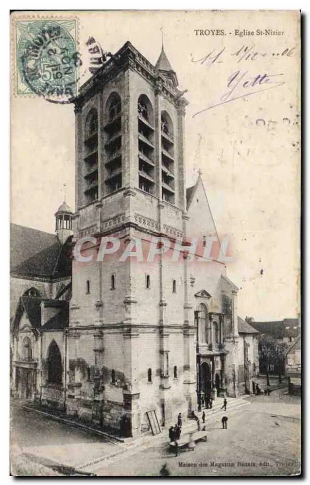 Troyes - Kerk van Sint-Nizier — Maison des Magazines Béonnis, uitgave Troyes - Voorkant