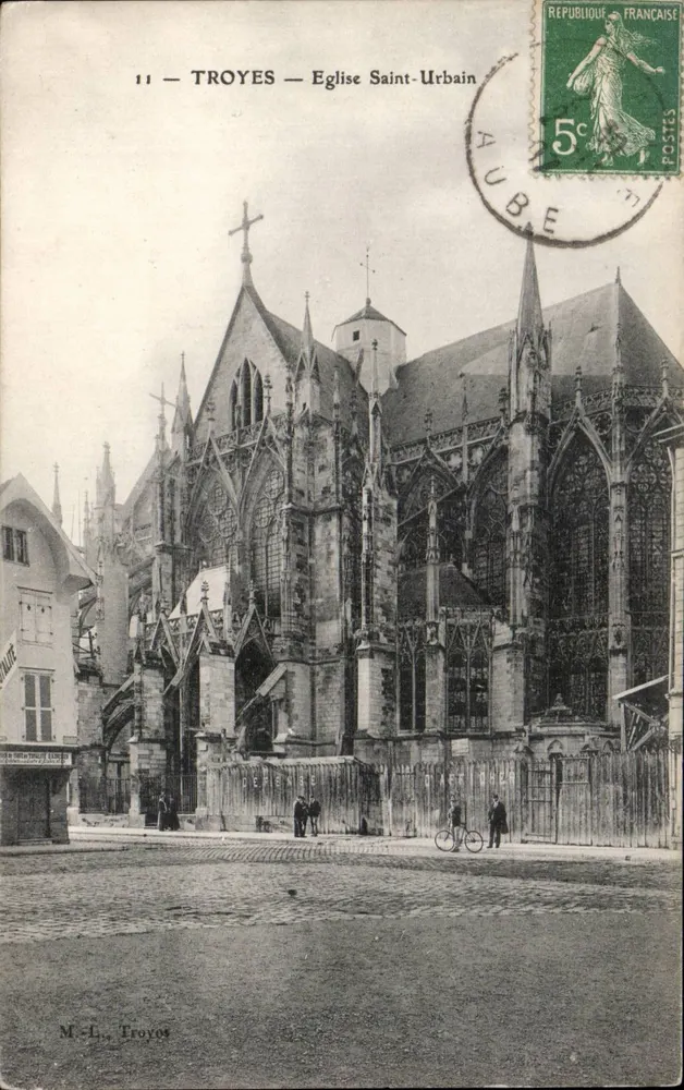 Troyes — Igreja de São Urbano — M.-L. Troyes - Frente
