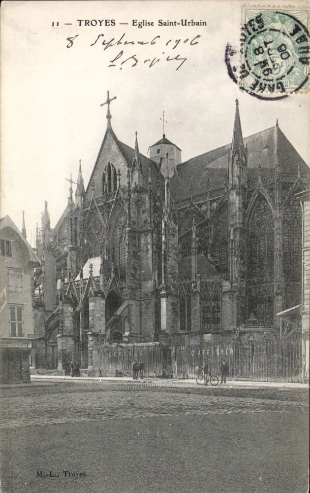 Troyes — Igreja Saint-Urbain — M.-L., Troyes - Frente