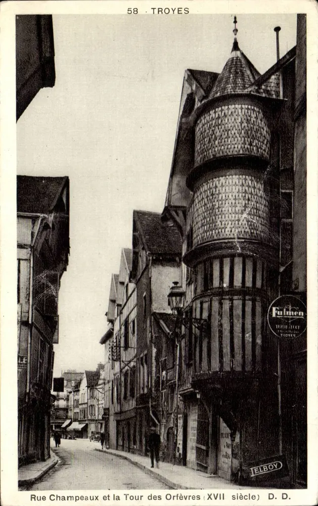 Rue Champeaux und die Tour des Orfèvres — Verlag D. D. (Daniel Debboy) — n° 58 - Vorderseite