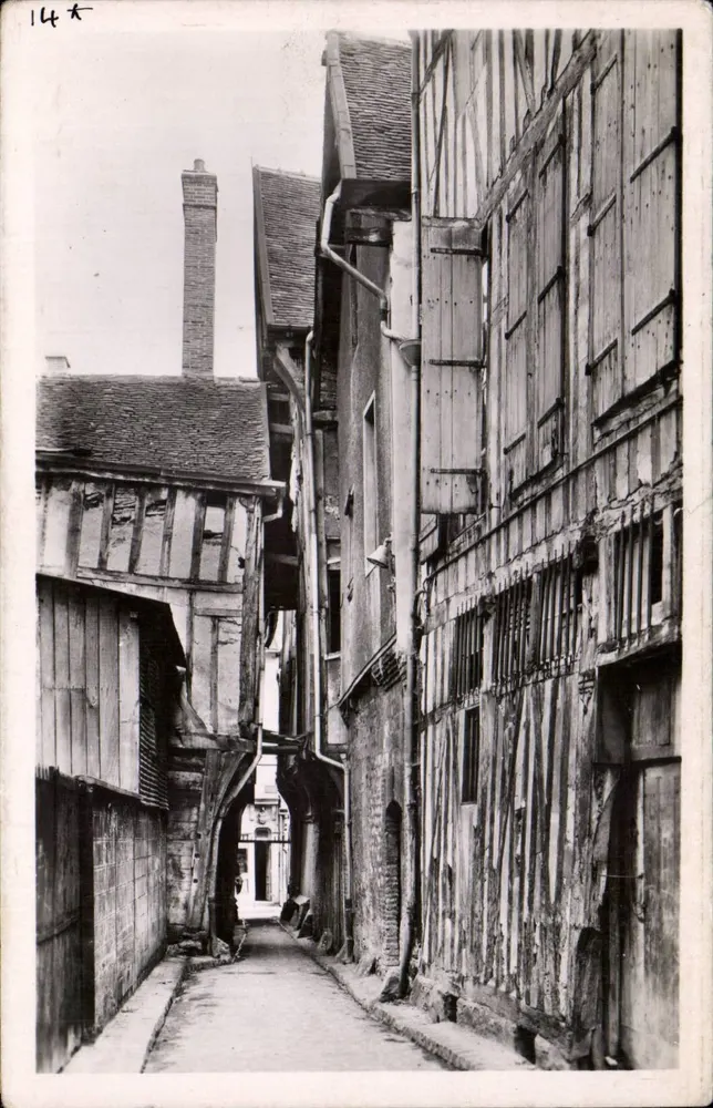 Troyes (Aube) — Ulica kotów — Ch. Grandidier, fotograf - Awers