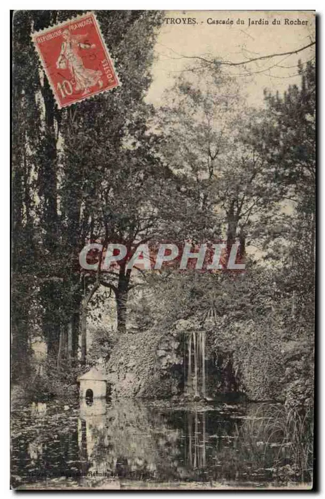 Troyes - Cachoeira do Jardim do Rocher — editor Rebilly, n° 15360 - Frente