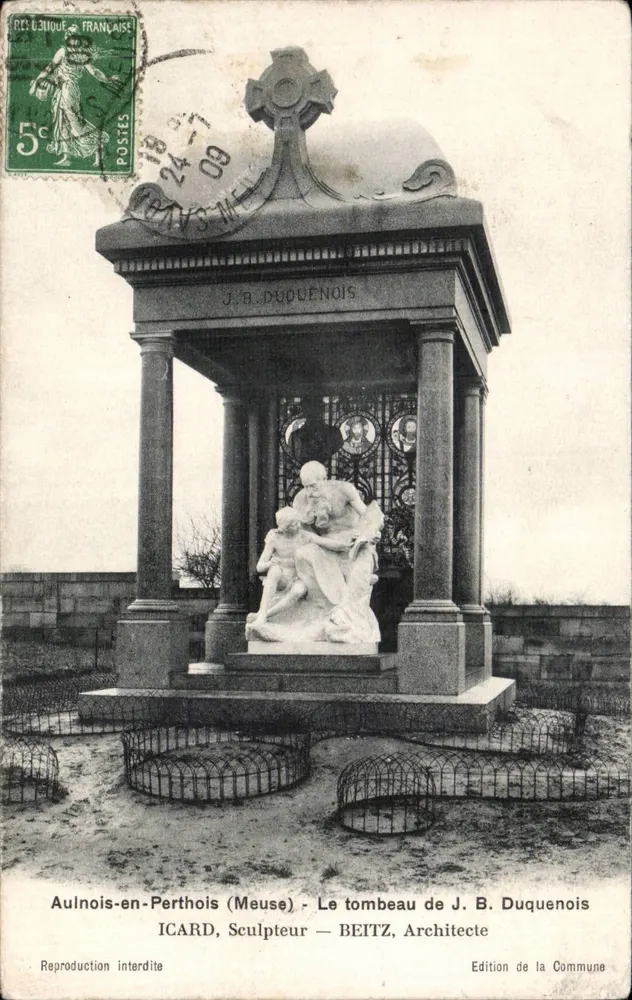 Aulnois-en-Perthois (Meuse) — Das Grab von J. B. Duquenois — Edition der Commune - Vorderseite