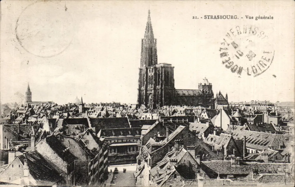 Estrasburgo — Vista geral — Editor: Cartas 'La Cigogne', n°21 - Frente