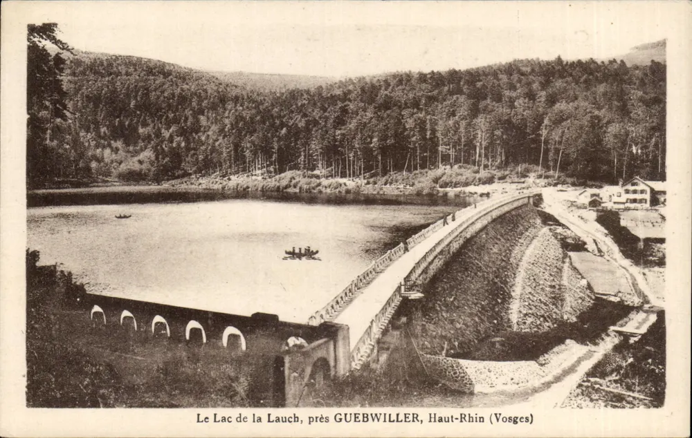 O Lago da Lauch, perto de GUEBwiller, Alto Reno (Vosges) — editor J. Kantz, Soultz-sous-Forêts - Frente
