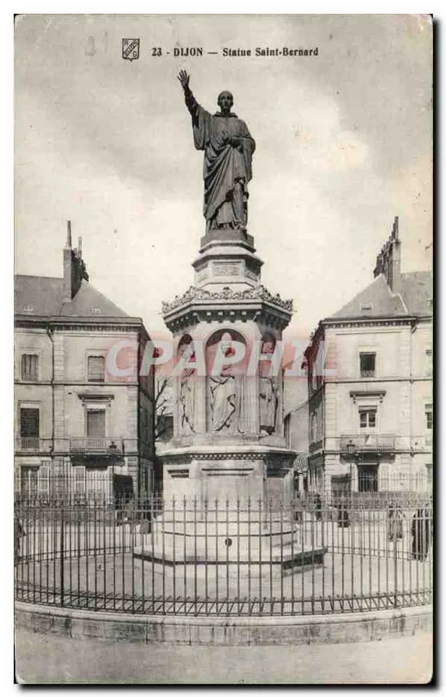 Dijon — Estátua de São Bernardo - Frente