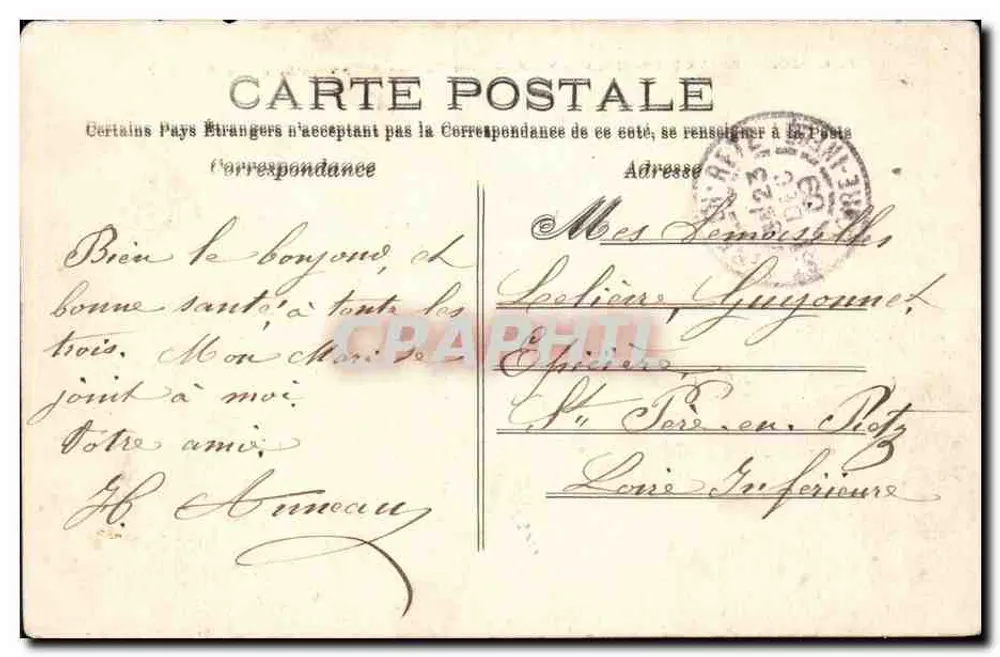 St-GERMAIN-en-LAYE — Die Ceissée d'Espagne, Place Lamant — F.A. 0255 - Rückseite