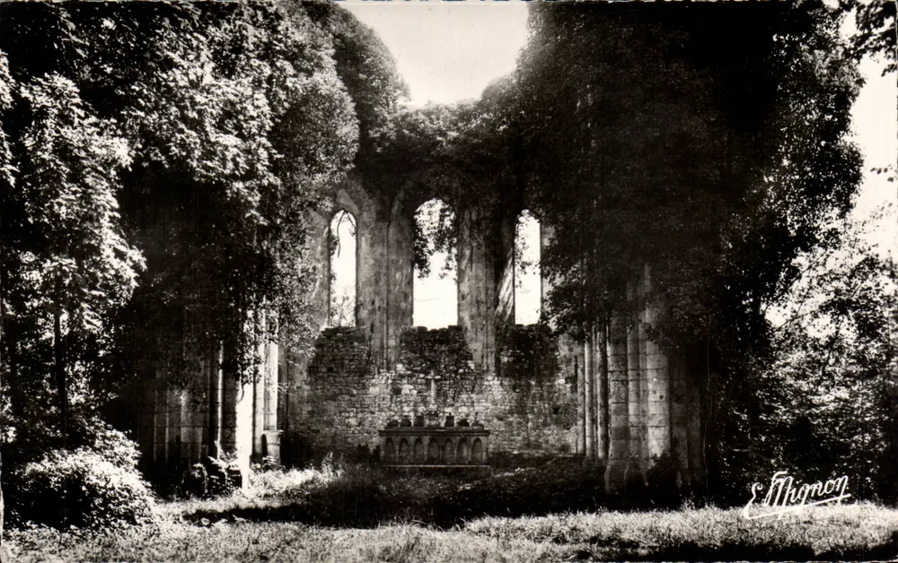 Le Ruine dell'Antica Abbazia di Preuilly — Donnemarie-en-Montois — Ed. Luce E. Mignon - Recto