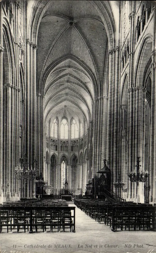 Kathedrale von MEAUX — Die Kirche und der Chor — ND Phot. - Vorderseite