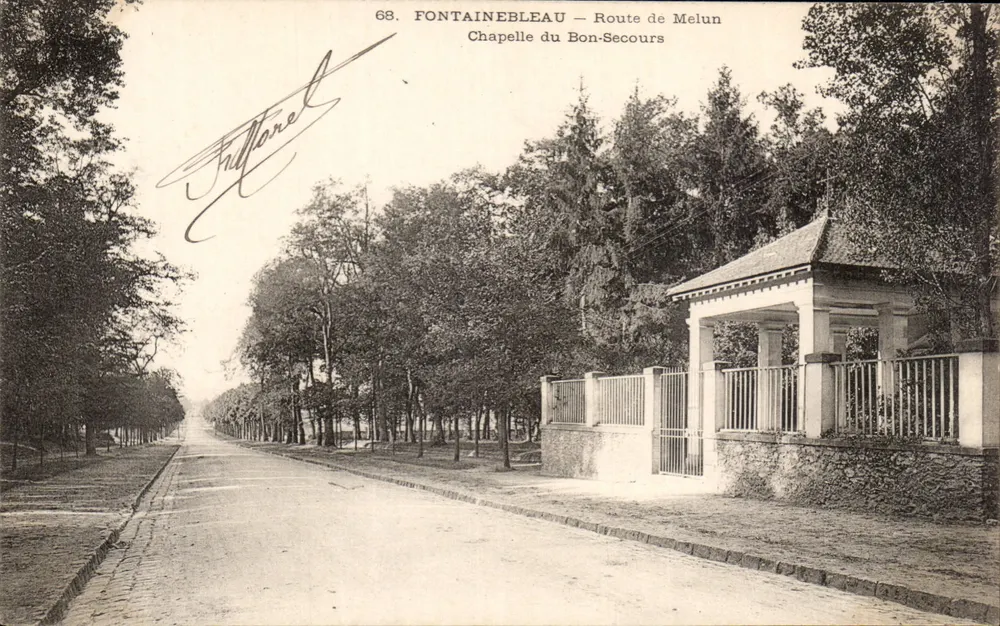 Fontainebleau — Route de Melun — Kapelle des Guten Helfers - Vorderseite
