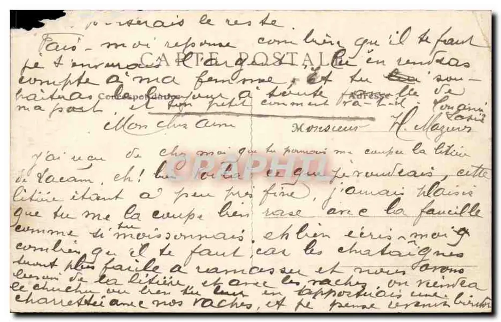 Dammartin - Vue générale — éditeur G. J. - n° 225 - Verso