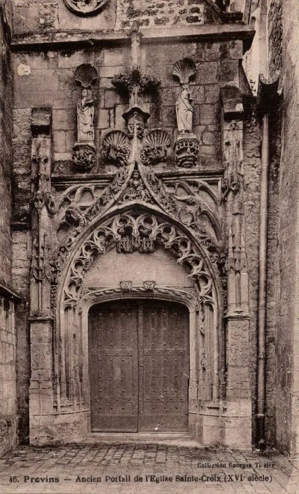 Previns — Alter Portal der Kirche Sainte-Croix (16. Jahrhundert) — Sammlung Georges Tister - Vorderseite