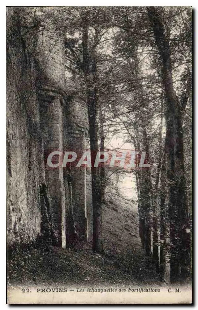 Provins — As Echauquettes das Fortificações — C. M. - Frente