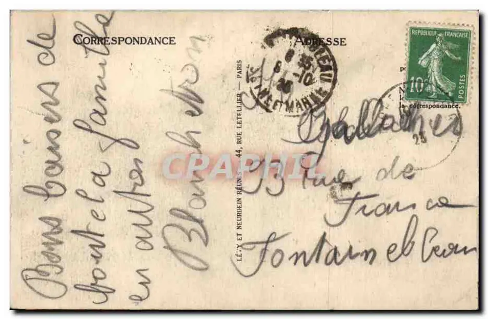 Némours - L'Hospice - LL - Verso