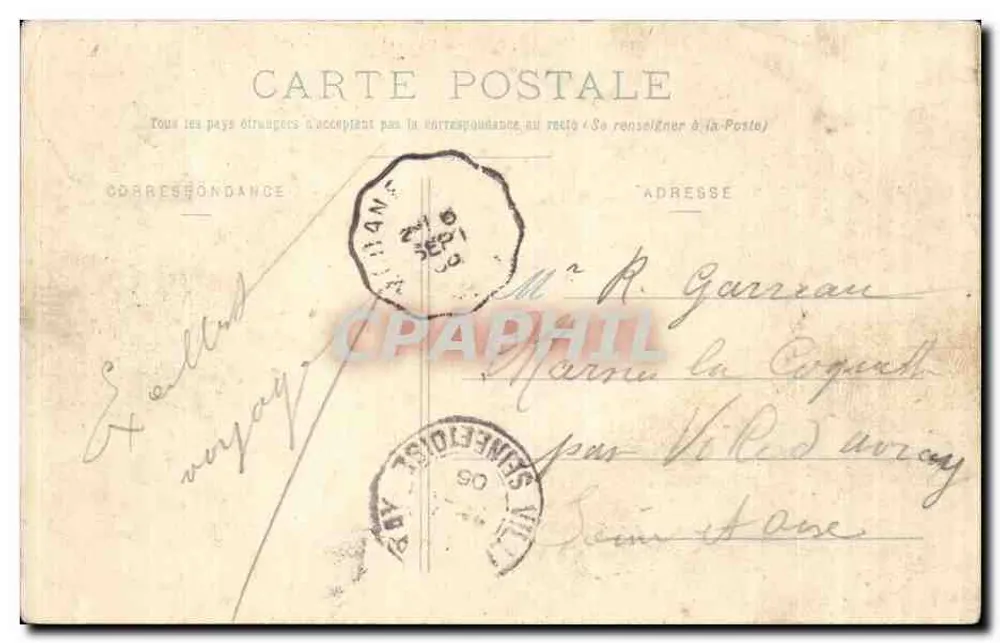 Haute-Côme - O Desembarque — n° 590 — editor não identificado - Verso