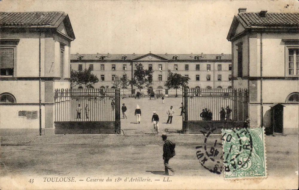 Toulouse — Caserne du 18e d'Artillerie — LL. - Vorderseite