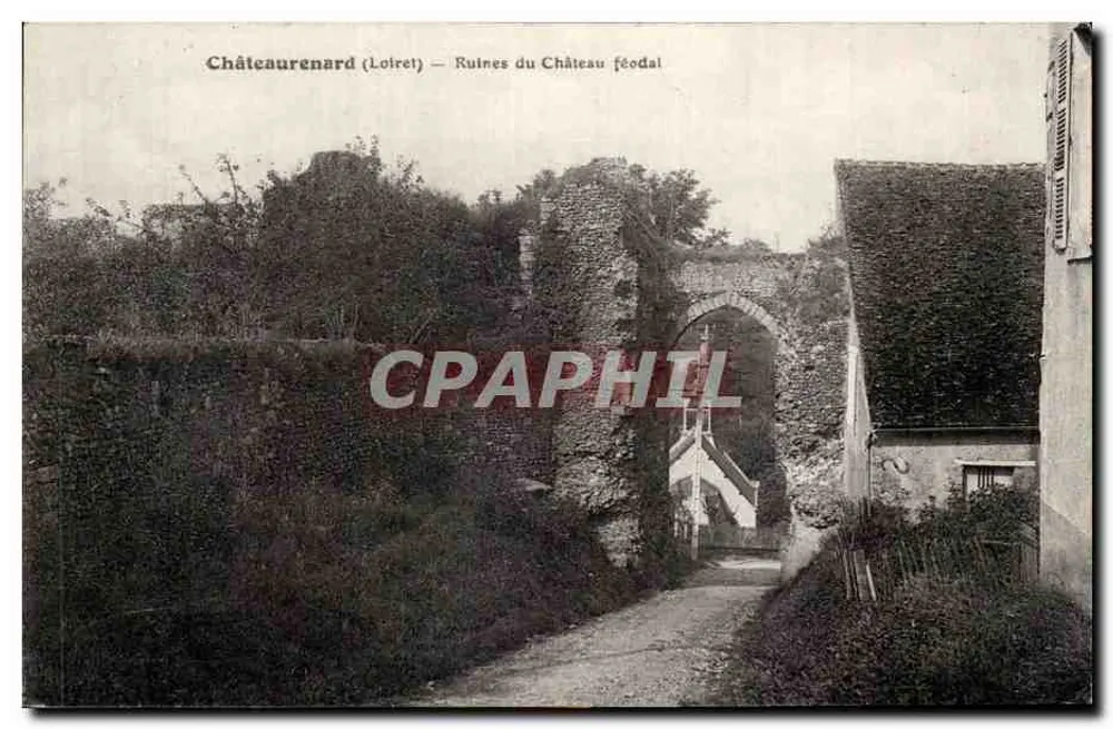 Châteaurenard (Loiret) — Ruine del Castello feudale - Recto