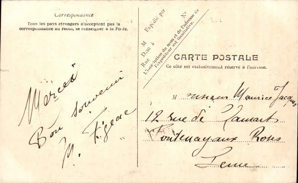 Moret — O Ponte e a Igreja — Editor desconhecido, n° 105 - Verso