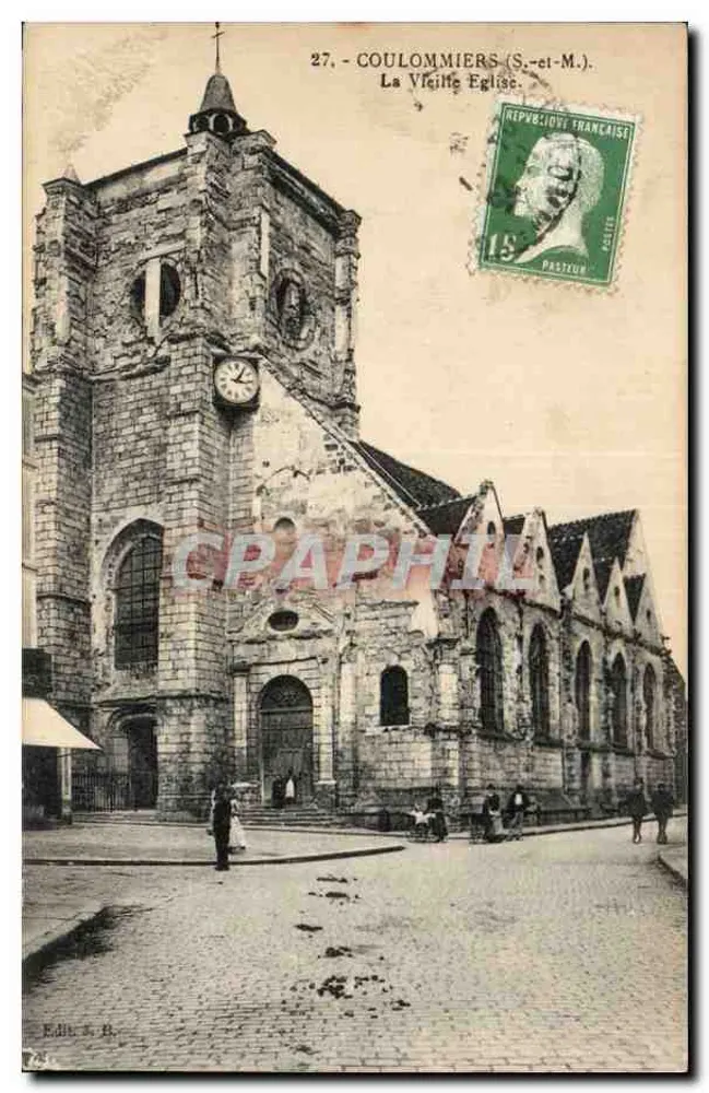 Coulommiers (S.-et-M.) — Die Alte Kirche — Edit. S.B. - Vorderseite