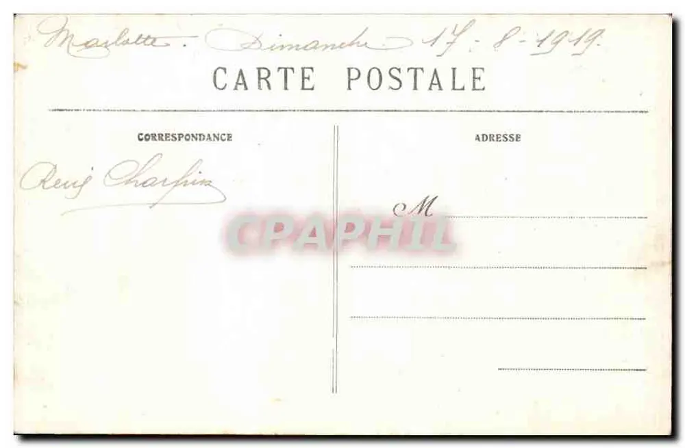 Marlotte — Le Long Rocher — Sentier du Belvédère de Cicéri — L. C. — L. Cotin phot.-édit. Moës - Rückseite