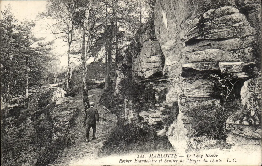 Marlotte — Le Long Rocher und Sentier de l'Enfer du Dante — L.C. n°242 - Vorderseite