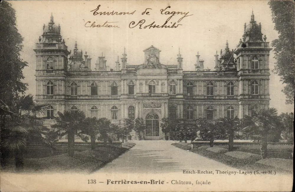Ferrières-en-Brie — Castelo, fachada — Ensch-Rochat, Thorigny-Lagny (S.-et-M.) - Frente