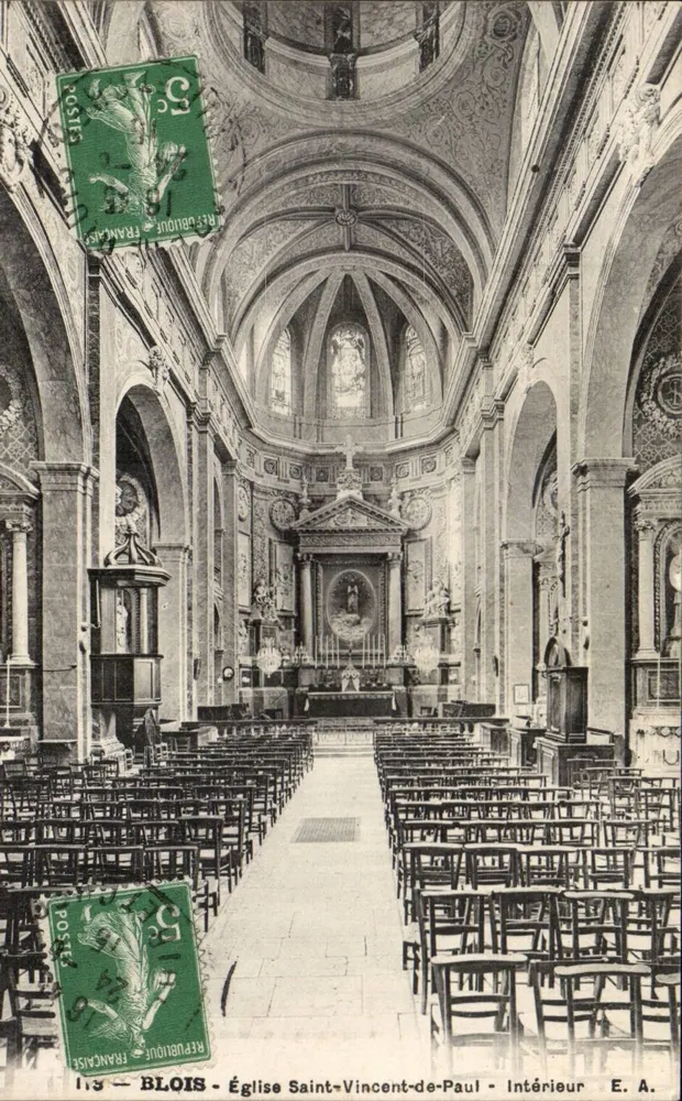 Blois - Kirche Saint-Vincent-de-Paul - Innenraum — E. A. - Vorderseite