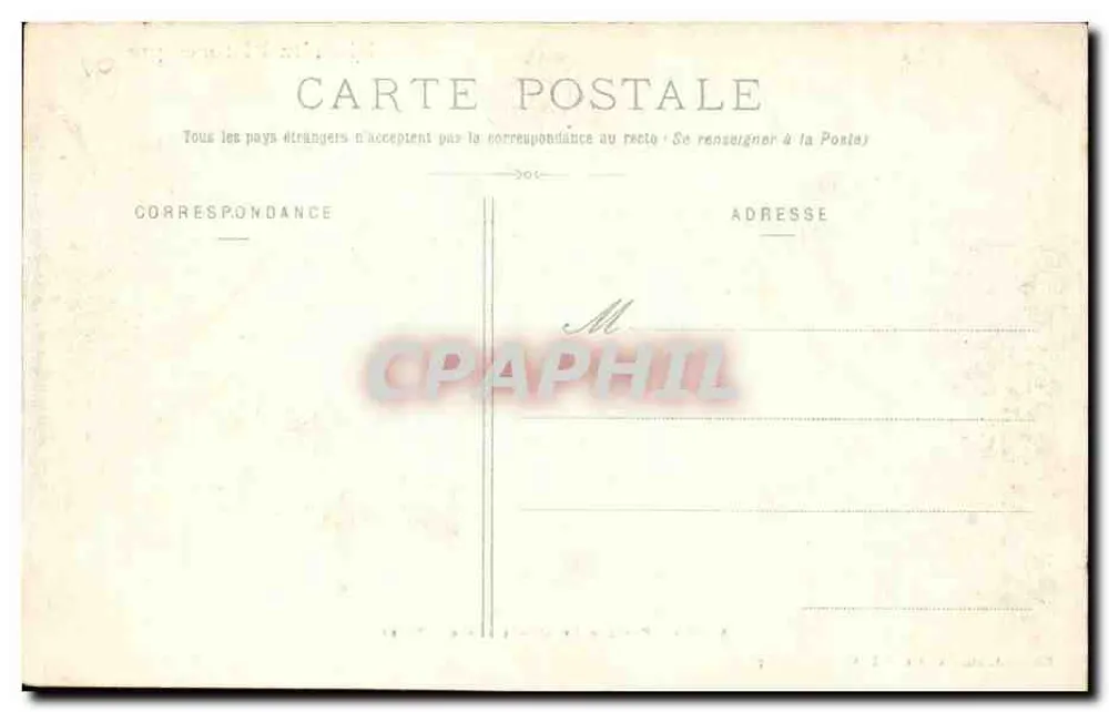 Biarritz pittoresk — Unter dem Felsen der Artillerie — Ausgabe A. Simons, Nr. 54 - Rückseite