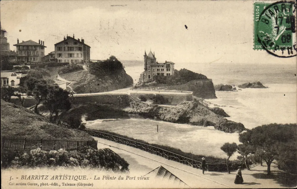 Blarritz Artística - A Ponta do Porto Velho — Coleção Gorce, fot.-edit., Talence (Gironde) - Frente