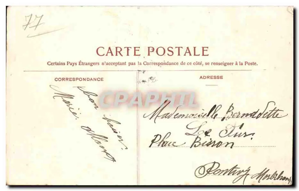 Moret-sur-Loing — Ansicht des Loing und des Viaducts — Paris, n°85 - Rückseite