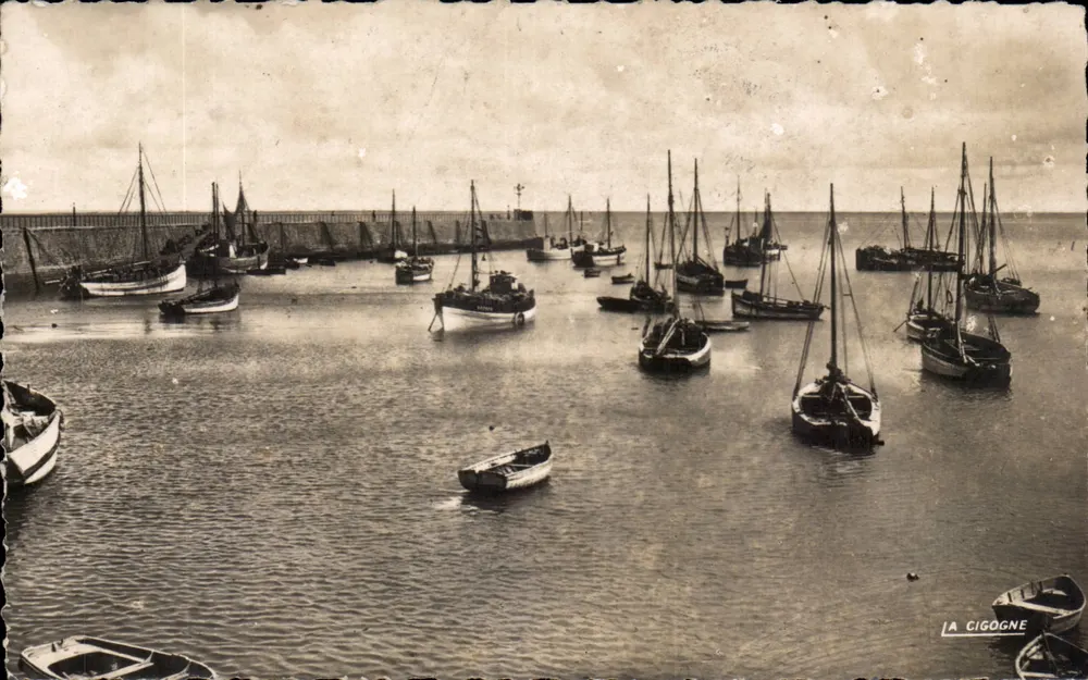 Der Hafen von l'Herbaudière — Île de Noirmoutier — Édition « La Cigogne » - Vorderseite