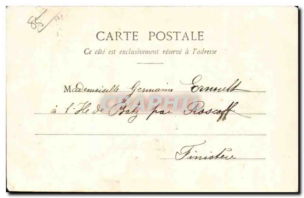 Les Sables-d'Olonne — Mulher em tricô — G. J. de Saintes, N° 41 - Verso