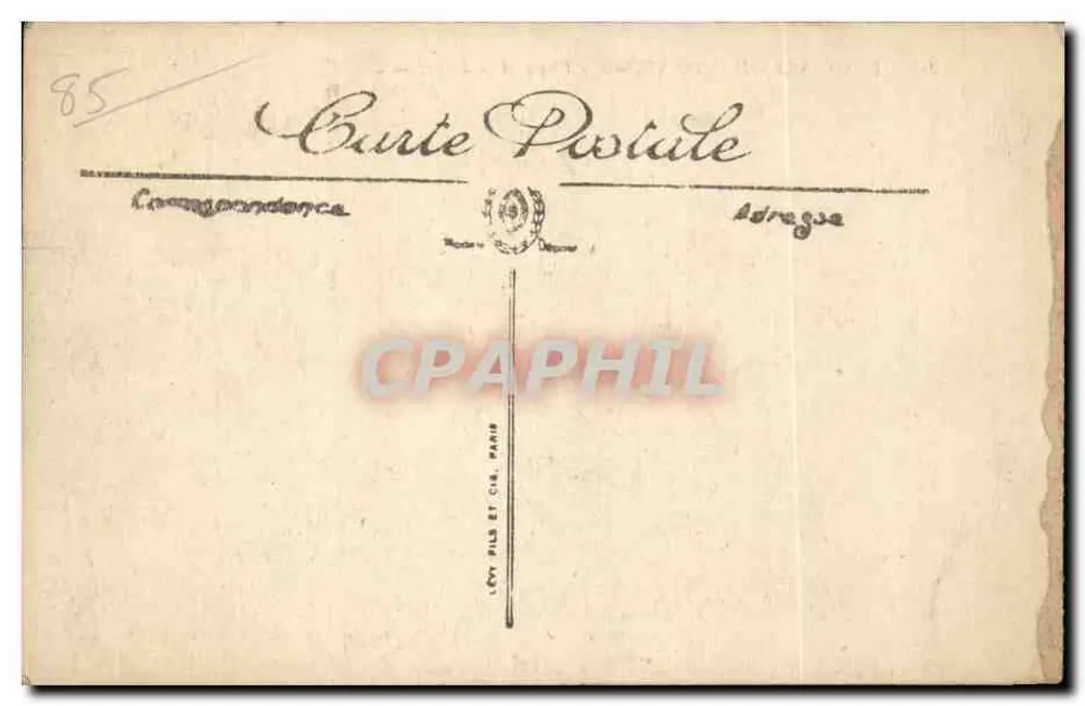 Les Sables-d'Olonne — O Farol e a Praia — LL. - Verso