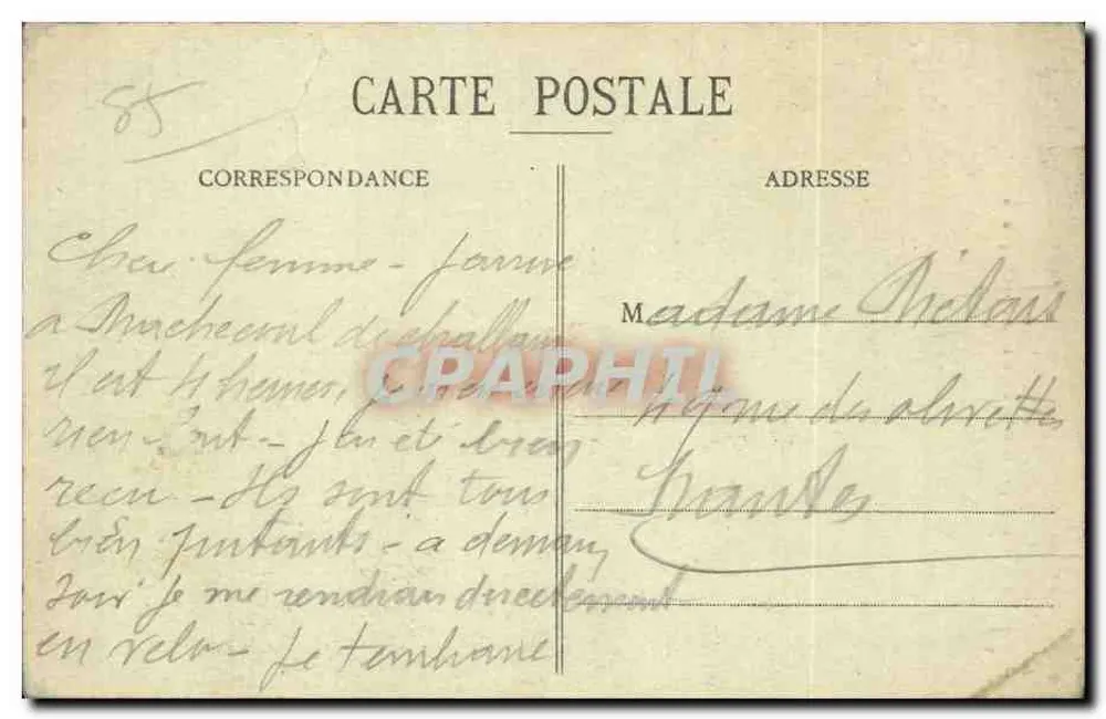 Heutiges Mareichinage — In Mareis Vendéen — Vve Bally, Verlegerin, Le Jean-de-Monte (Vendée) - Rückseite