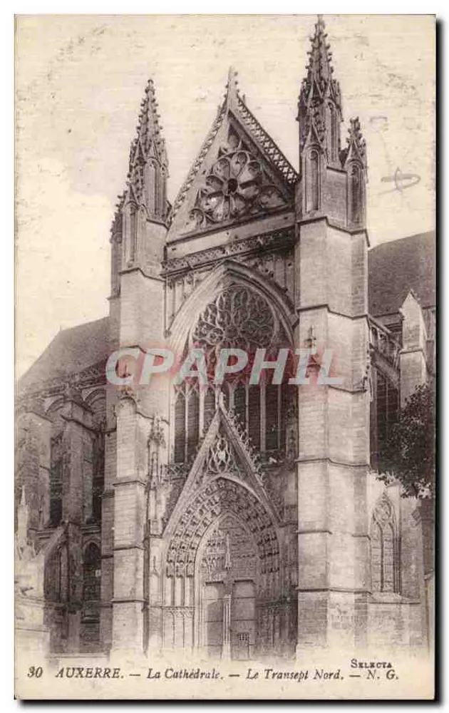 Auxerre — Die Kathedrale — Der Nordtransept — Selecta N.G. n°30 - Vorderseite