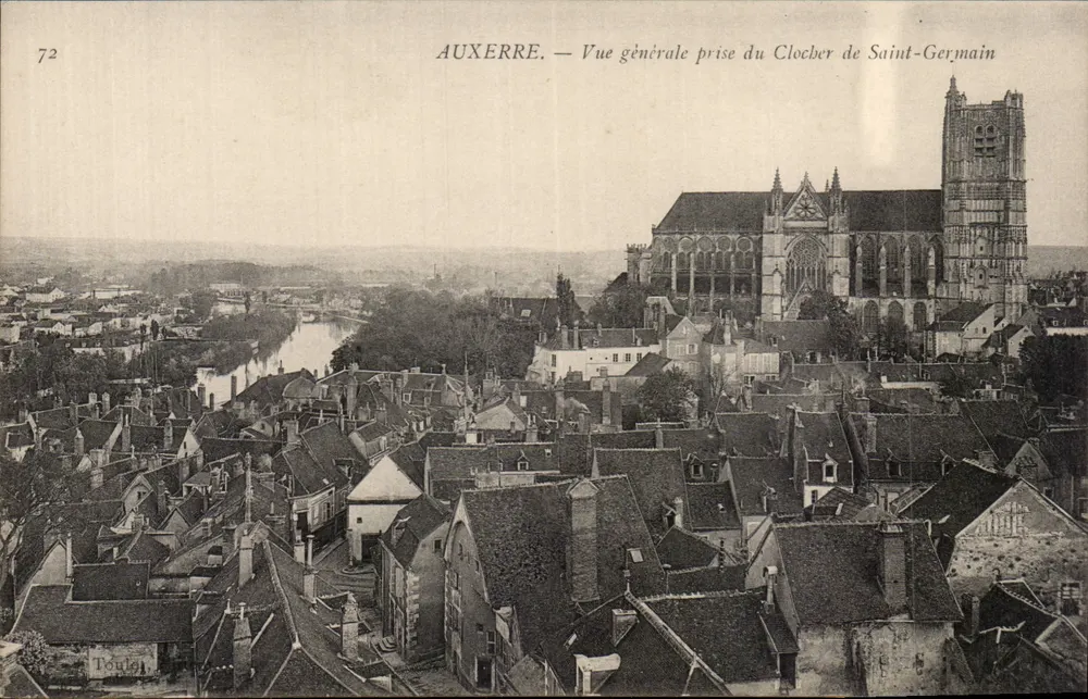 Auxerre — Allgemeiner Blick vom Turm von Saint-Germain - Vorderseite